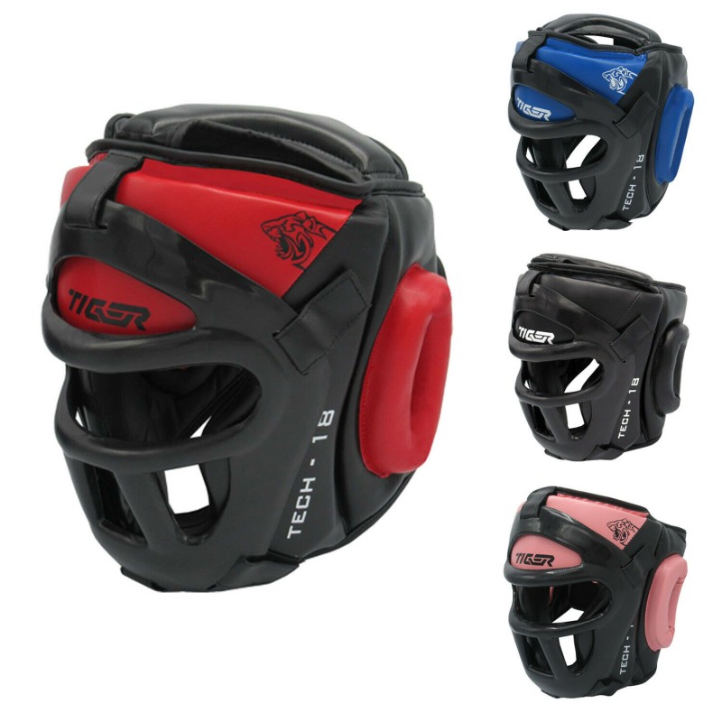 TMA Training Head Guard Helmet Boxing MMA Martial Arts Kick Gear Face Protector 
