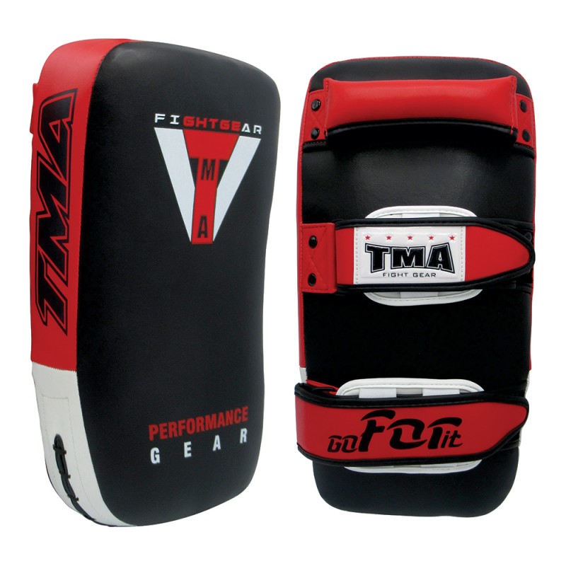 Sporteq® Pair Curved Thai Pads Kick Punching Strike Shield Muay Thai Kickboxing 