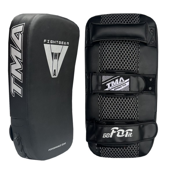 TMA Muay Thai Pad for Training, Curved Kickboxing Kicking Strike Shield, Coaching Kick Boxing, MMA, Martial Arts, Karate, Taekwondo, Punching, and Elbow Target (1 Pcs Sold AS Single)