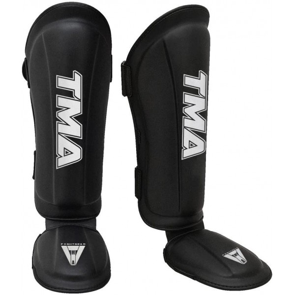 thumbnail image 2 of RDX Shin Guards For MMA, Muay Thai & Kickboxing – Maya Hide Leather, KARA Series Foam Protection, Hook & Loop Straps, Sparring & Training Pads 2 of 14