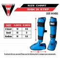 Shin Instep Pads MMA Kick Boxing Protector For junior Kids Muay Thai Shin