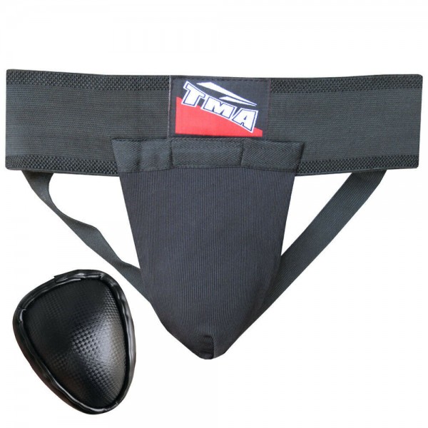 TMA Metal Groin Guard Lace Up Protector MMA Cup Boxing Abdo Muay Thai Steel Iron