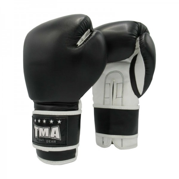 TMA Pro Style Black Training Boxing Sparring Fighting Fitness Gloves