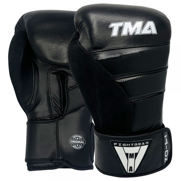 TMA Pro Boxing Gloves for Men and Women Wrist and Knuckle Protection, Dual-X Hook and Loop Closure, Splinted Wrist Support, 4 Layer Foam Knuckle Padding