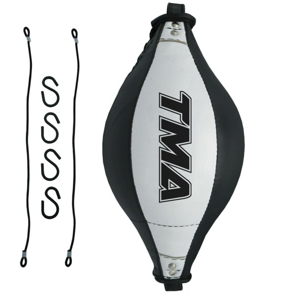 TMA Genuine Leather Double End Dodge Speed Ball Boxing Floor To Ceiling Punching Bag MMA