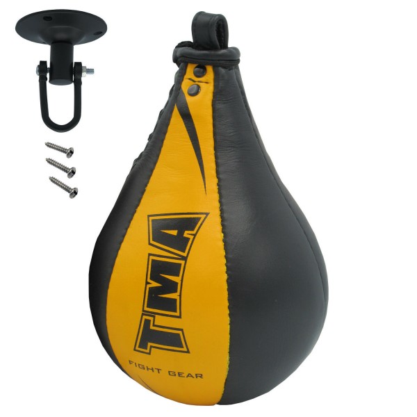 TMA Original Leather Speed Bag Punching Ball With Swivel Training MMASpeed Ball U