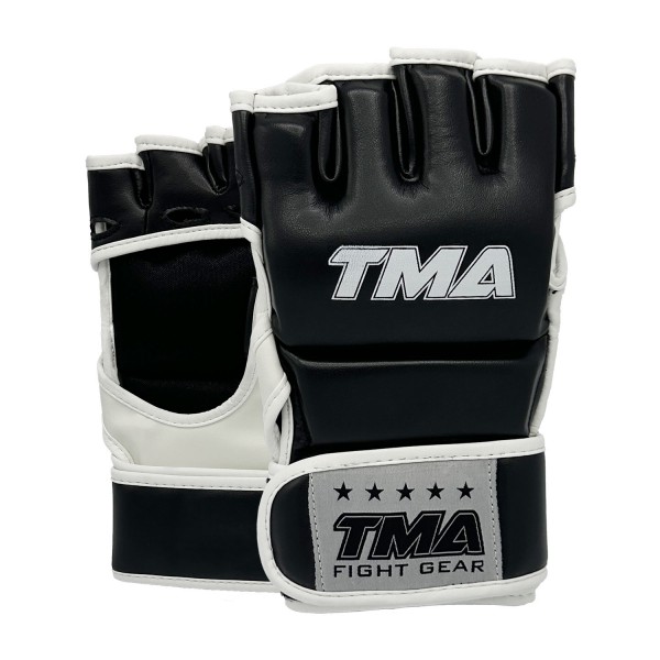 TMA MMA Gloves for Men & Women, Martial Arts Bag Gloves, Kickboxing Gloves with Open Palms, Boxing Gloves for Punching Bag, Sparring, Muay Thai, MMA