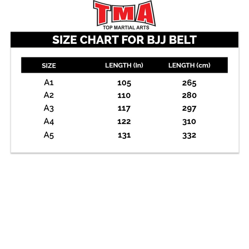 Uniform Belt Size Guide