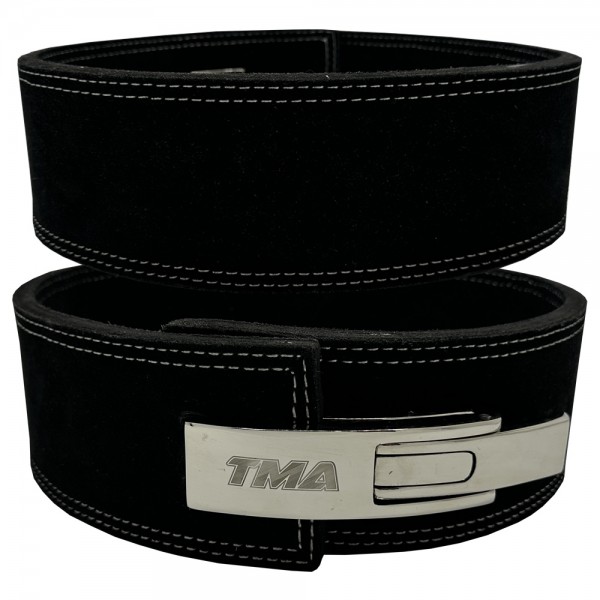 TMA Fitness Weight Lifting Belt Leather - 10MM Powerlifting Gym Belts for Men & Women - Lower Back Support for Weightlifting Belt Heavy Duty, Bodybuilding